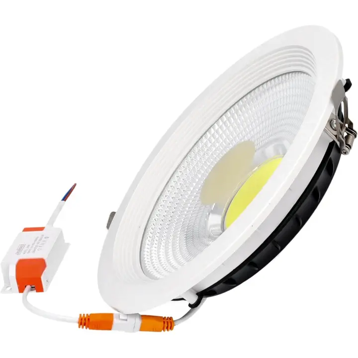 Jandei - Downlight LED COB 30W Empotrable Blanco 215x55mm - 2700 Lumen - IP44 - 1