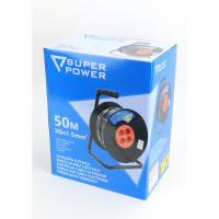 Prolongador Eléctrico  SUPER POWER con Enrollacable, 50m, 3G x 1,5mm². Extensión Eléctrica 56733 (Enchufes: 4 ) - details 3