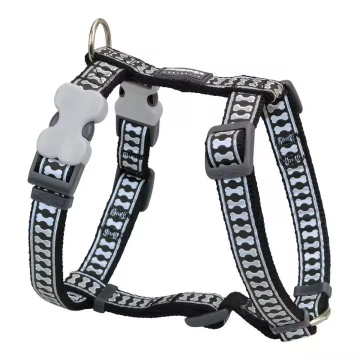 Arnés para Perro Red Dingo Hueso Reflectante 30-48 cm Negro - 1