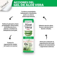 DRASANVI - Gel Aloe Vera con Árbol de Té y Vitamina E - Regenerador 100% natural - Repara, Calma y Protege - 200ml - details 1