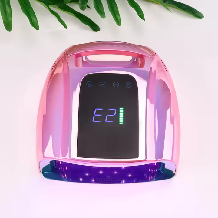 Lámpara De Secado De Gel UV LED Profesional Inalámbrica Para Cuidado De La Piel Luz Azul Profunda E Irregular 96W Secado Uniforme En Todas Las Dedos - 1
