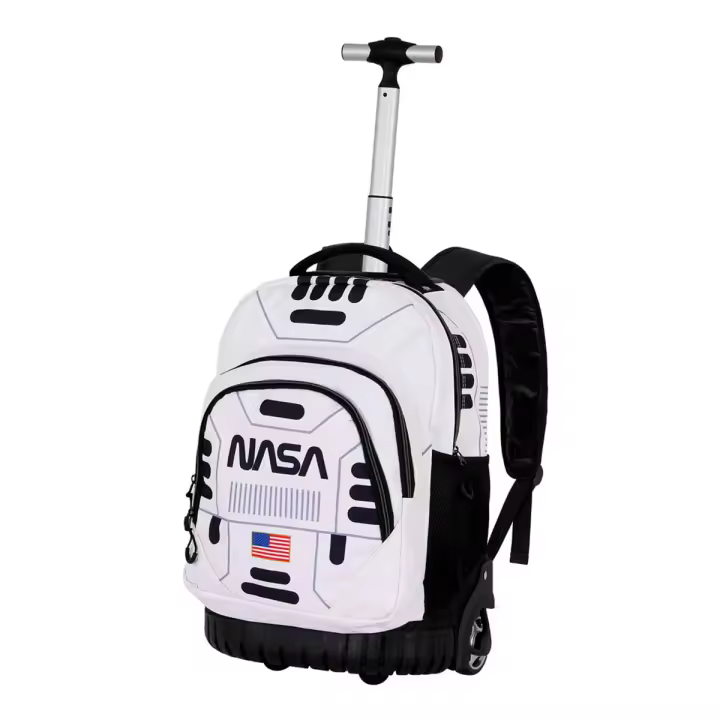 KARACTERMANIA -  NASA Spaceship Mochila Escolar con Ruedas Trolley GTS Fan - 1