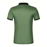 Camisa Polo Hombre Verano Ajustada Manga Corta Deportiva Casual Con Botones Estampado 3D Digital Smart Casual Polyester - details 6