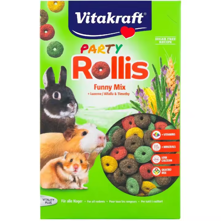 Vitakraft Rollis Party Roedores 500 Gr. | Complemento Alimenticio para Roedores - 1