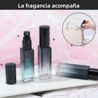 5PCS Botellas De Perfume De Vidrio Recargables De 0.34 Oz Alta Calidad Para Viajes Y Amortiguadores De Cosméticos Regalo Gratis - details 2