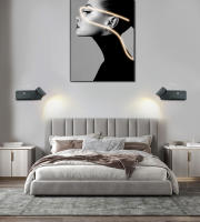 Lámpara De Pared LED Para Interior Con Carga USB Y Inalámbrica Luz De Pared Para Dormitorio Luz Nórdica Sconce 5W GU10 Bombilla AC110V/220V - details 9