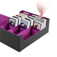 Card Storage Box for Trading Cards, 1800+ PU Leather Commander Card Deck Case, Magnetic Closure Card Holder Fits for Magic Game Cards - details 1