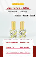 Botella De Perfume Recargable 9ml Contenedor De Líquidos Para Cosméticos Viaje Portátil Vidrio Electroplazado Reutilizable - details 0