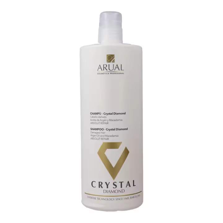 Arual crystal diamond champú 1000 ml, champú para cabellos debilitados, resecos, sin brillo, quebradizos. - 1