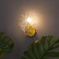 Lámpara De Pared De Vidrio Simple Para Dormitorio Y Sala De Estar Iluminación De Pasillo Interior Decorativa Fijación AC 220V E14 - details 0