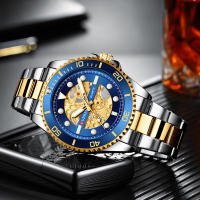 Reloj CURREN Para Hombre Diseño Mécanico Imitado En Acero Inoxidable Bandeja Luminoso Resistente Al Agua Estilo Casual Y Moda - details 10