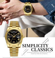 Reloj De Pulsera De Moda Para Hombre NIBOSI Deportivo Y Negocios Con Calendario Y Cuarzo Resistente Al Agua De 30M Material De Acero Inoxidable - details 7