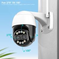 Cámara IP WIFI 8MP Exterior Protección Grabadora Vigilancia PTZ Lente Doble 4MP 2.8-12mm 4x Zoom Color Noche Para Seguridad Doméstica Y Exterior - details 5