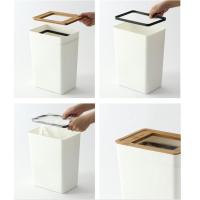 Bote de Basura pequeño de plástico, Contenedor de Basura Blanco de 9 litros, Papelera, Papelera pequeña y Delgada para baño, Sala de Estar, Hogar, Cocina - details 4