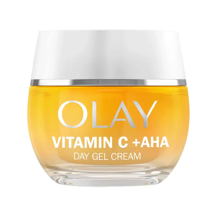 Olay Vitamin C + AHA 24 Crema Hidratante, Gel Crema De Día Con Vitamina C, AHA Y Niacinamida Para Un Tono De Piel Visiblemente Más Luminoso Y Uniforme, 50 ml - 1