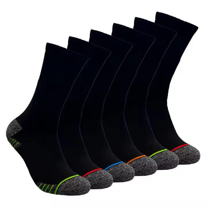6 Pares Calcetines Trabajo Hombre – Calcetines Térmicos Hombre – Calcetines Hombre Invierno – Calcetines Térmicos Algodón Reforzados - 1