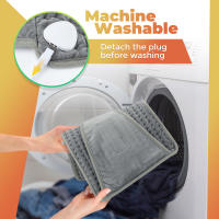 Almohadilla De Calor Eléctrica Multifuncional Para El Invierno Funda Calefactora Lavable Para Abdomen Espalda Cintura Alfombra Caliente Para Cama Sofá - details 5