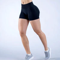 Shorts De Yoga Sin Costuras 4.5" Para Mujer Con Efecto Scrunch Y Levantamiento De Glúteos Pantalones De Gimnasio Para Correr Tejidos De Nylon Y Spandex Tallas XS a XL - details 12