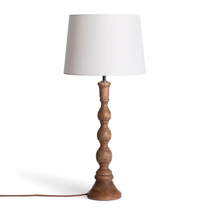 Ledkia Lámpara de Mesa Madera Anand ILUZZIA Natural - 1