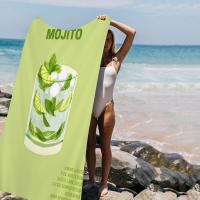 Toalla De Baño Colorida Con Diseño De Frutas Y Jugos Mojito Aperol Spritz Toalla De Playa Sand-Free Para Mujer Toalla De Yoga De Spa Gimnasio Piscina Tamaño 76x182 Cm Material Poliéster/Celulosa - details 9