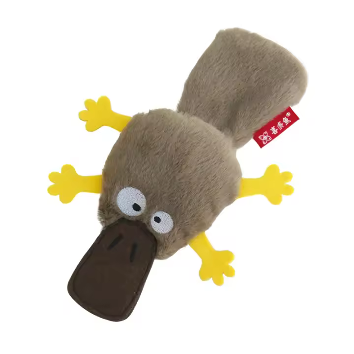 Juguete Para Gatos De Masticar Con Aroma a Hierba De Gato Y Papel Sonoro Platypus Juguete Interactivo Para Limpieza De Mandíbula Y Diversion De Gatos Accesorios Para Mascotas - 1