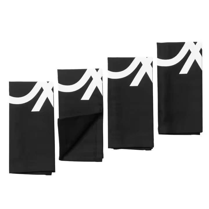 Set 4pc mantel individual 45x30cm polipropileno black & white CASA BENETTON - 1