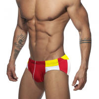 Shorts De Baño Para Hombres Sexy Estirado Talla Pequeña Traje De Baño Deportivo De Playa Verano Con Empuñadura Y Relleno Push-up Material Poliéster Spandex - details 1