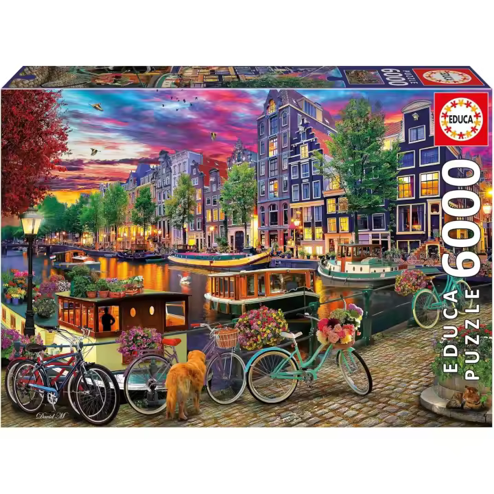 Educa - Puzzle de 6000 Piezas  Ciclismo en Ámsterdam. Medidas: 156 x 107 cm. + 14 años Educa 20330 - 1