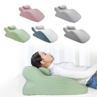 Almohada Face down Para Descanso Ergonómica Con Soporte Cervical Almohada De Masaje Para Dormir Y Leer Cubierta Desmontable Y Lavable Poliéster 100% Espuma De Memoria - details 1