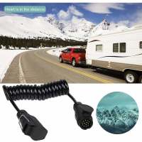 Cables de extensión para el remolque de 2M, Cable de extensión en Espiral para cable de enchufe de Caravana para vehículos - details 1