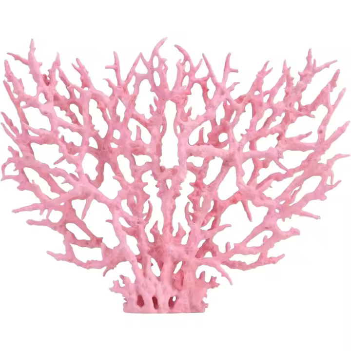 Adorno de Coral artificial para Acuario, de plástico, para decoración de peceras, 20x26 cm, Rosa - 1