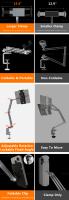 Soporte Ajustable Y Rotativo Para Tableta Artpowers Soporte Portátil Para Tablet Monitor Soporte Para Teléfono Compatible Con Laptop Metal - details 2