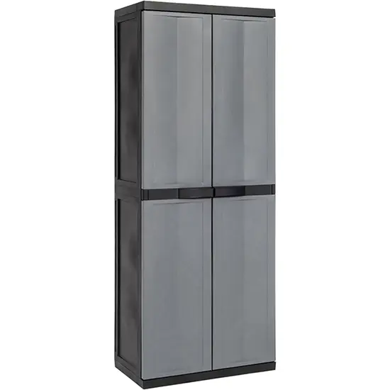 Armario de Resina Orework con 4 Estantes Ajustables y Cerradura - 1