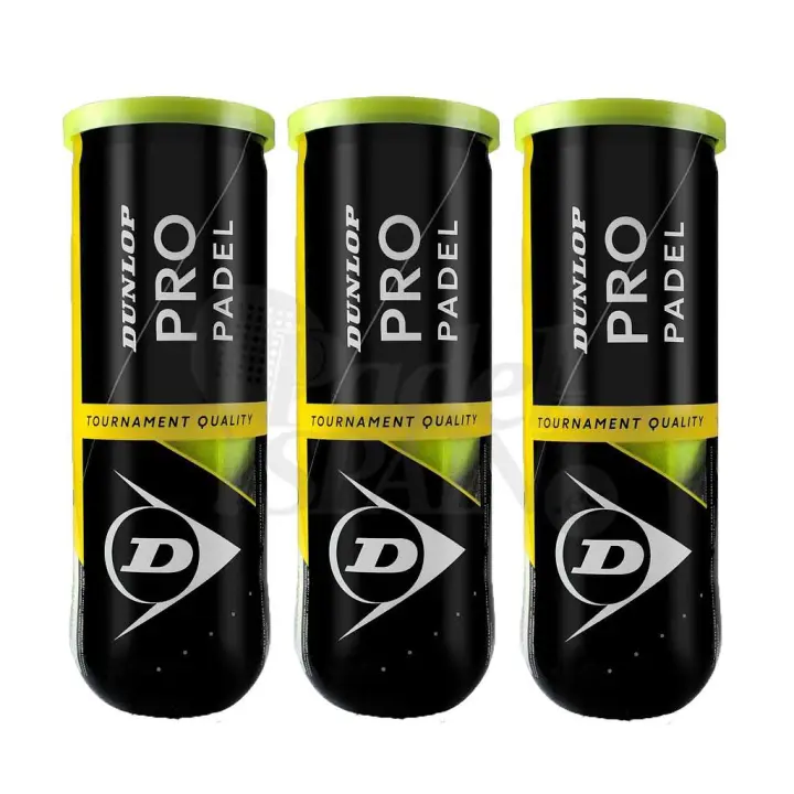 Bote pelotas DUNLOP PRO PADEL PACK 3 6062023 Amarillo - 1