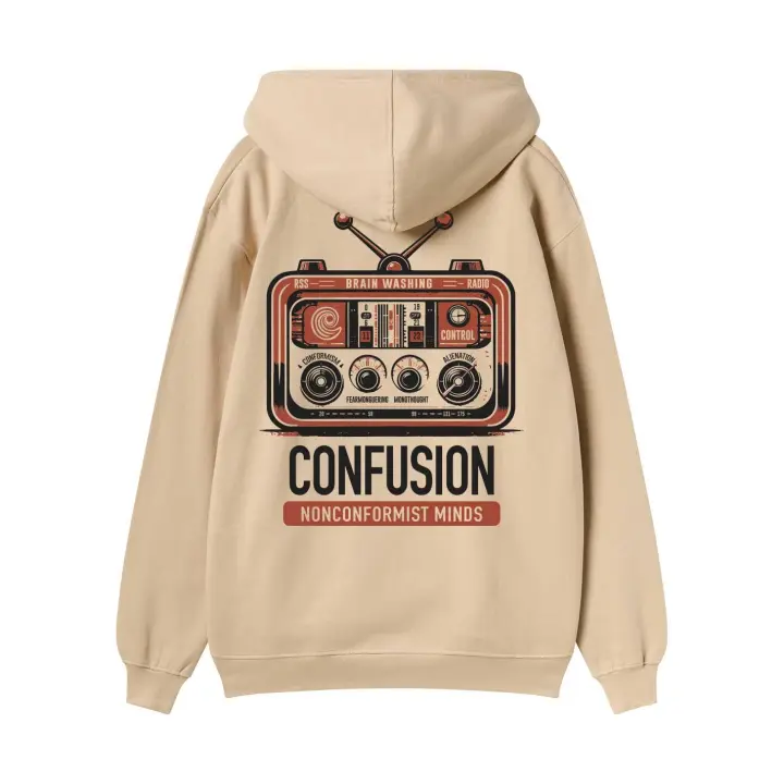NONCONFORMIST CREAM HOODIE - 1