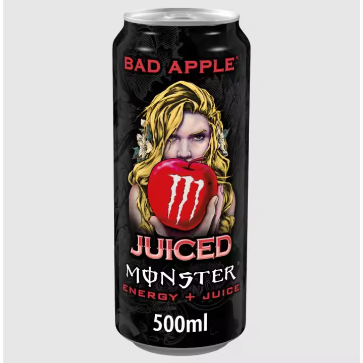 MONSTER BAD APPLE- Bebida Energética - LATA 500ML - PACK 24 ó 8 Unidades (NACIONAL - ESPAÑA) - 1