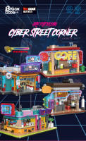 Bloques De Construcción Cyberpunk DECOOL Con LED Tienda De Café Y Restaurante De Sushi Juguetes Para Niños Regalos De Cumpleaños - details 0