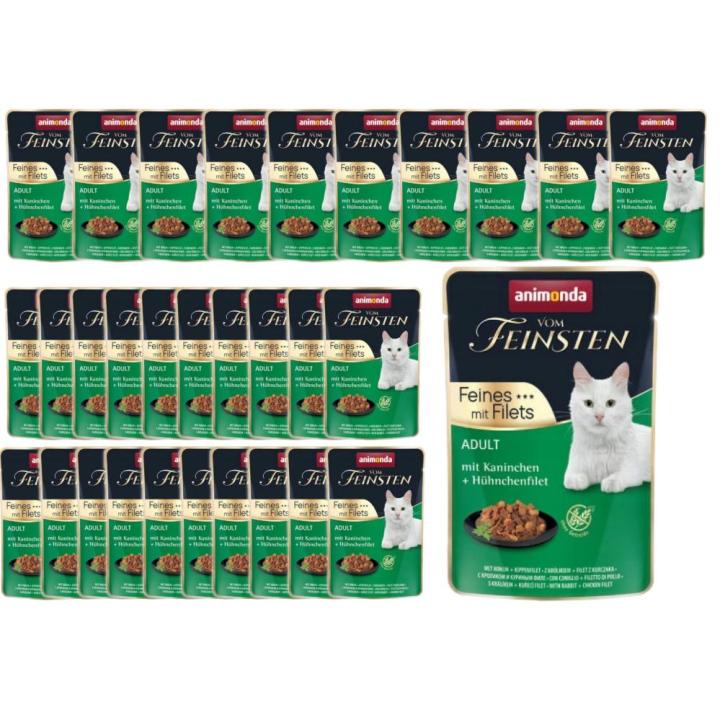 Comida húmeda para gatos y conejos Animonda en sobres 30x85 g