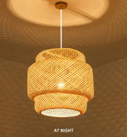 Lámpara Colgante De Bambú Estilo Chino Tejida a Mano Para Decoración De Hogar Y Restaurante 18/19/30cm Iluminación Pendente - details 5