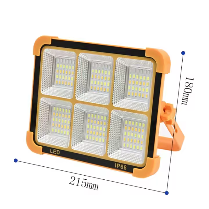 4800W New High Power Rechargeable Solar Outdoor Portable LED Reflector Floodlight Spotlight Construction Light, Emergency Solar Lighting - 1