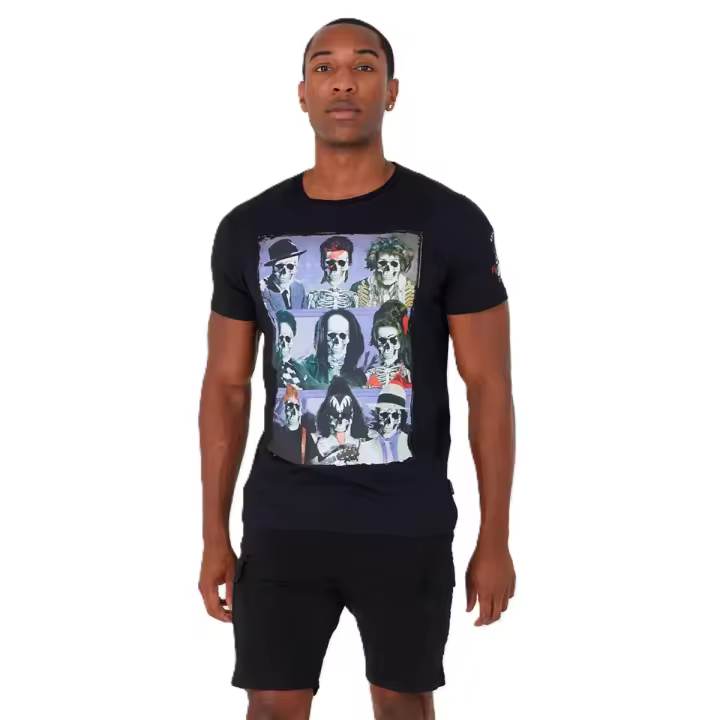 Camiseta Legends Skulls Brave Soul 149LEGEB negro - Estampado de calaveras - 1