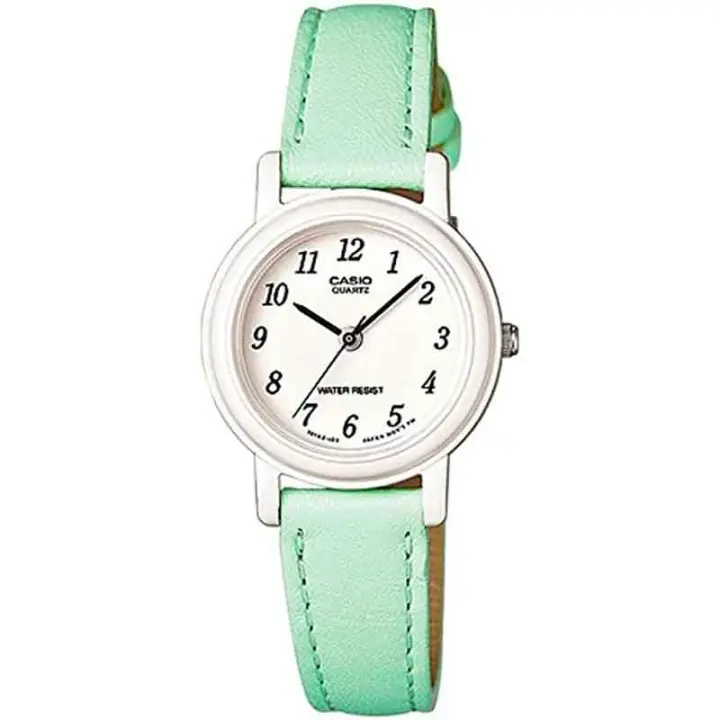 Casio Lq-139l-3bdf Reloj De Pulsera Analógico Para Mujer / Niños Color Verde Menta. Esfera Blanca. - 1
