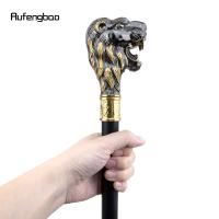 Bastón De Moda Con Cabeza De León Dorado Y Barba Negro Decorativo Para Cosplay Vintage 93cm Punta De Goma Material De Acero - details 7