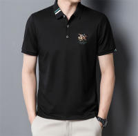 Camisa Polo Casual Para Hombres De Color Sólido Con Bordado Manga Corta Estilo Callejero Nuevo Arribo Moda Streetwear Verano - details 7