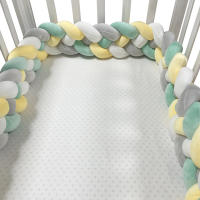 Parachoques para Cama de Bebé de 1-3M, Textil anudado Hecho a mano, de cuna de Protector Sweatshirt, almohada with nude Infantil, decoración para habitación de Bebé, tira anticolisión Tejida para CUNA anticaídas y anticolisión - details 4