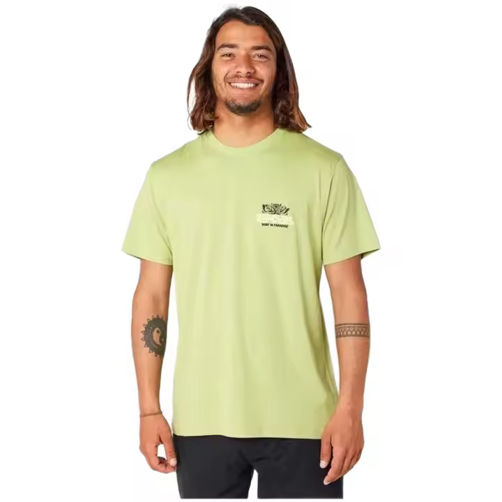 Camiseta De Surf Rip Curl Surf Paradise F&B Hombre Khaki - 1
