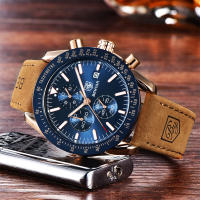 Reloj Deportivo Casual BENYAR Para Hombre Lujo Impermeable Cuarzo Cuero Militar Cronógrafo Reloj De Pulsera Top Marca - details 7