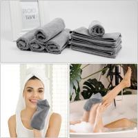 Manoplas de Baño Guantes para Lavarse, Juego de 8 Guantes de Baño de 15 x 20 cm, Manoplas de Baño con Cordón, Microfibra Premium, Ternura - details 5