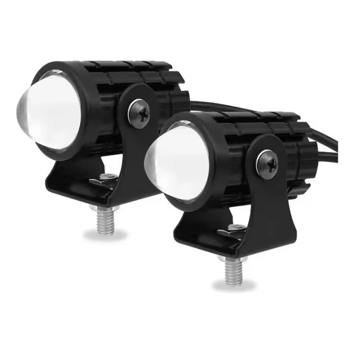 Faros LED Para Coche Y Motocicleta 12-80V Doble Color Alta Y Baja Intensidad 2pcs Instalación Fácil En Carrocería De Metal - 1