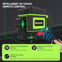 Nivel De Laser 3D HILDA Con 12 Líneas Auto-Nivelado 360 Grados Horizontal Y Vertical Rayo Verde Óptico Instrumento De Medición Potente - details 3